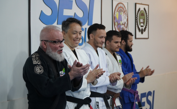 Equipe SESI Jiu Jitsu participa de capacitação com o mestre Marcelo